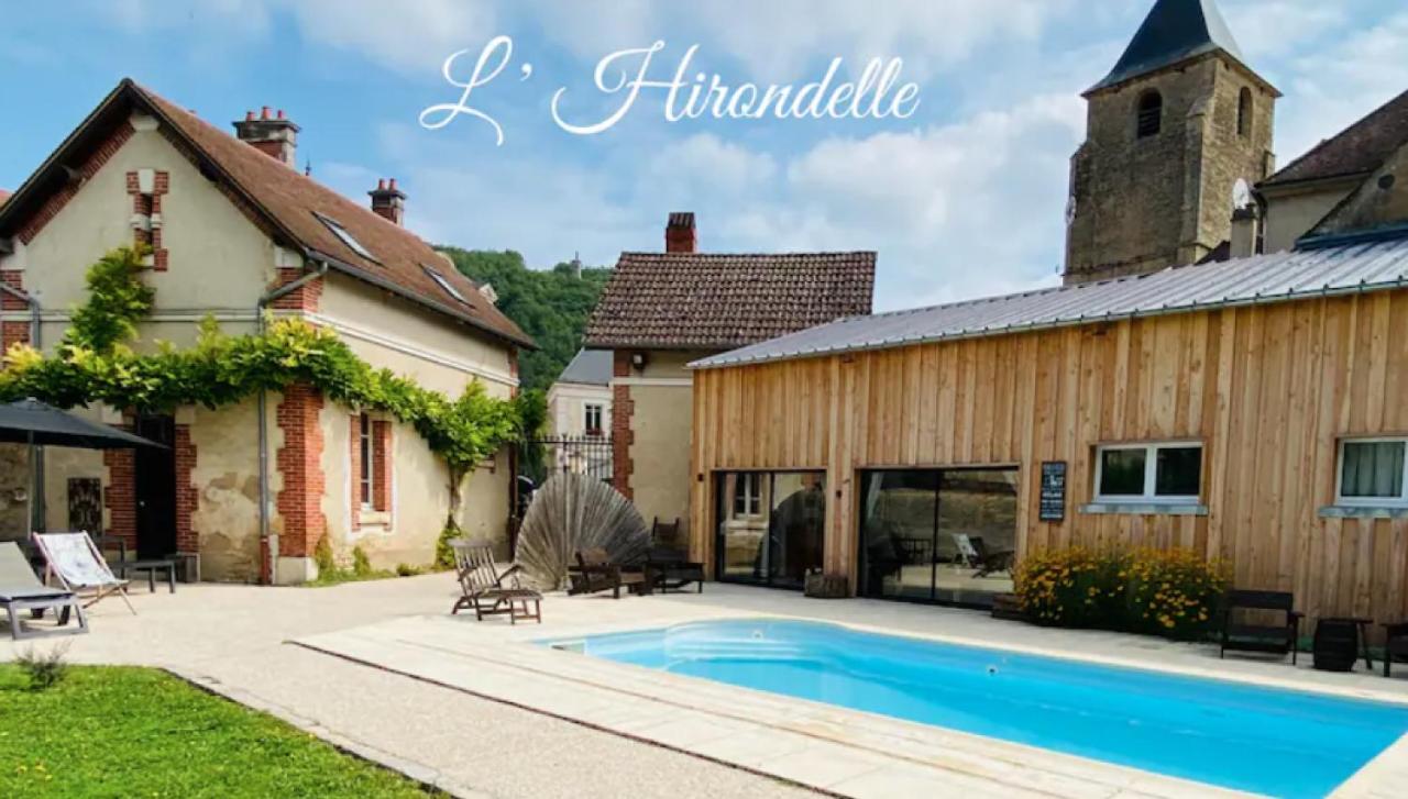 Pool House-L'Hirondelle De Sermizelles- Grand Jardin, Calme Et Nature Aux Portes Du Morvan ภายนอก รูปภาพ