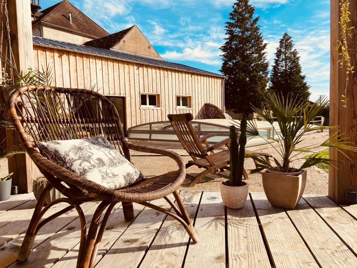 Pool House-L'Hirondelle De Sermizelles- Grand Jardin, Calme Et Nature Aux Portes Du Morvan ภายนอก รูปภาพ